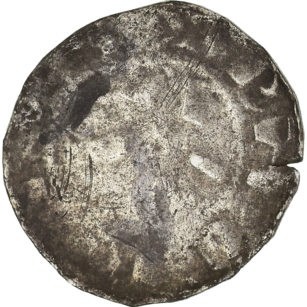 Monnaie, France, Picardie, Philippe d'Alsace, Denier, Amiens, TB+, Argent