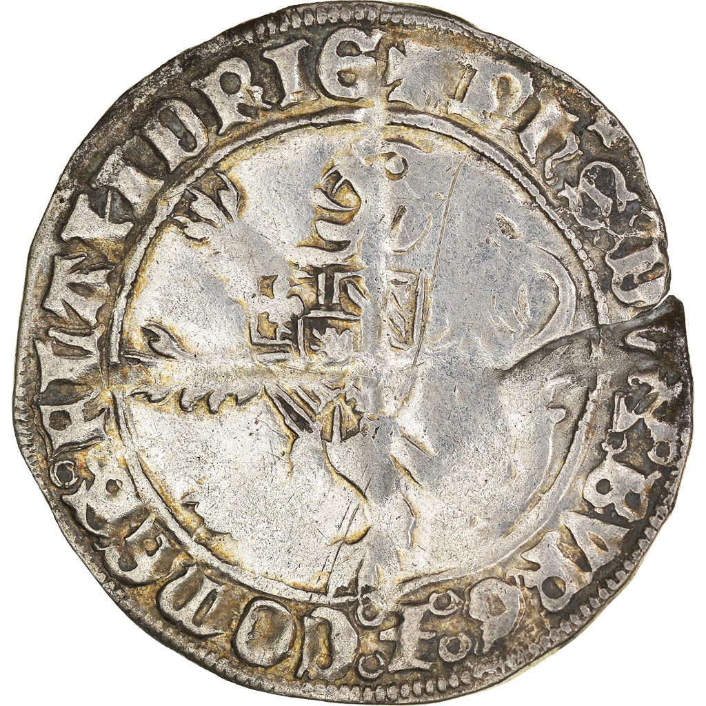 Monnaie, France, Flandre, Philippe le Bon, Double Gros, TTB, Argent