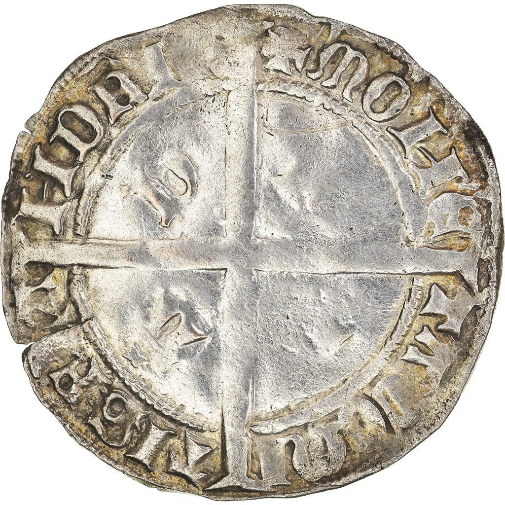 Coin, France, Flanders, Philippe le Bon, Double Gros, VF(30-35), Silver