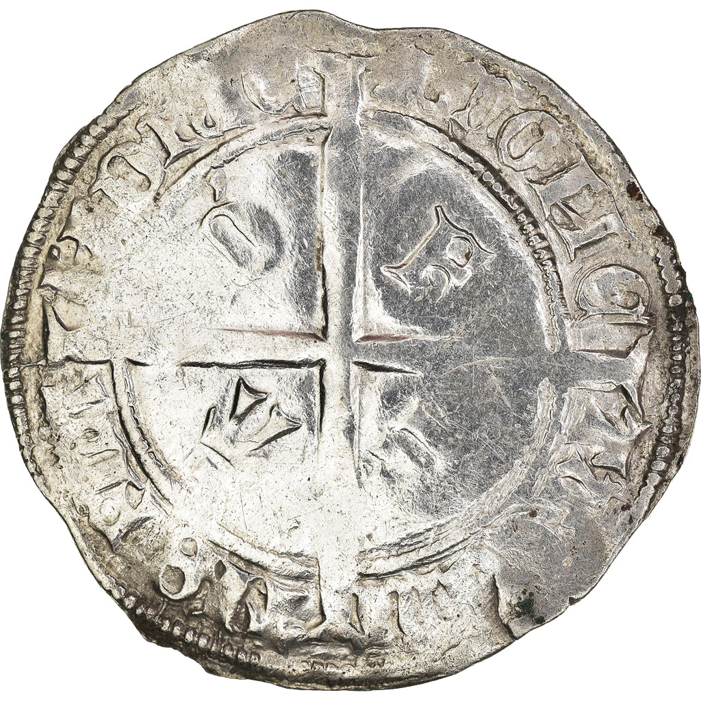 Coin, France, Flanders, Philippe le Bon, Double Gros, VF(30-35), Silver