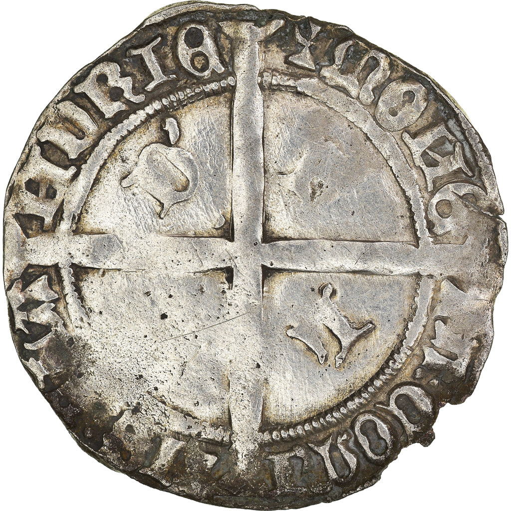 Coin, France, Flanders, Philippe le Bon, Double Gros, VF(30-35), Silver