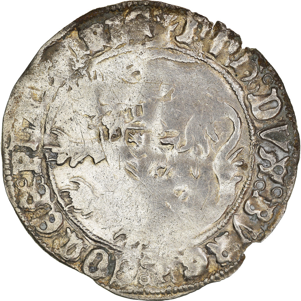 Coin, France, Flanders, Philippe le Bon, Double Gros, VF(30-35), Silver