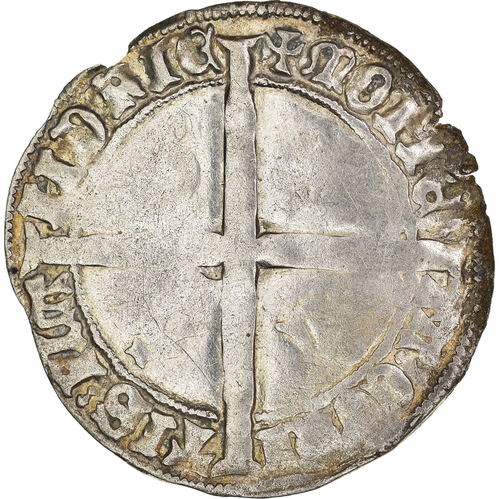 Coin, France, Flanders, Philippe le Bon, Double Gros, VF(30-35), Silver