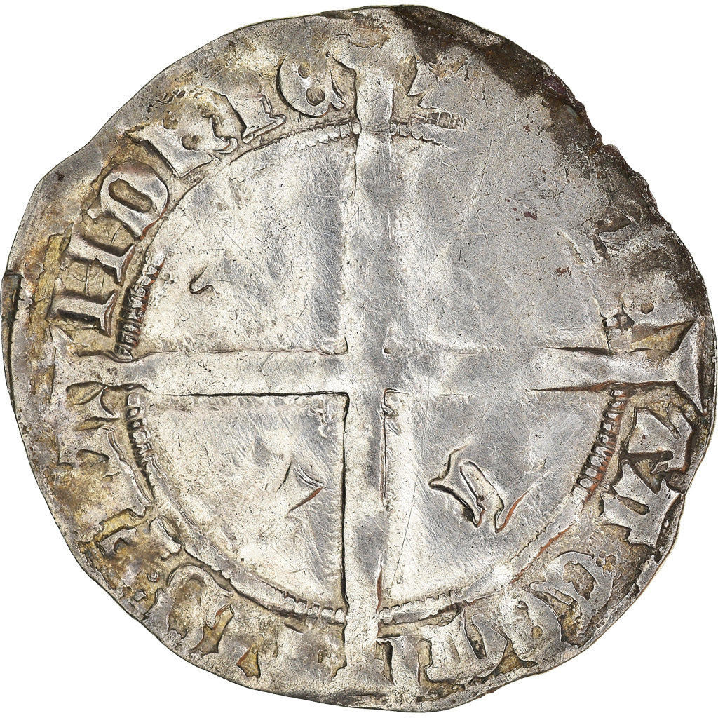 Coin, France, Flanders, Philippe le Bon, Double Gros, VF(30-35), Silver