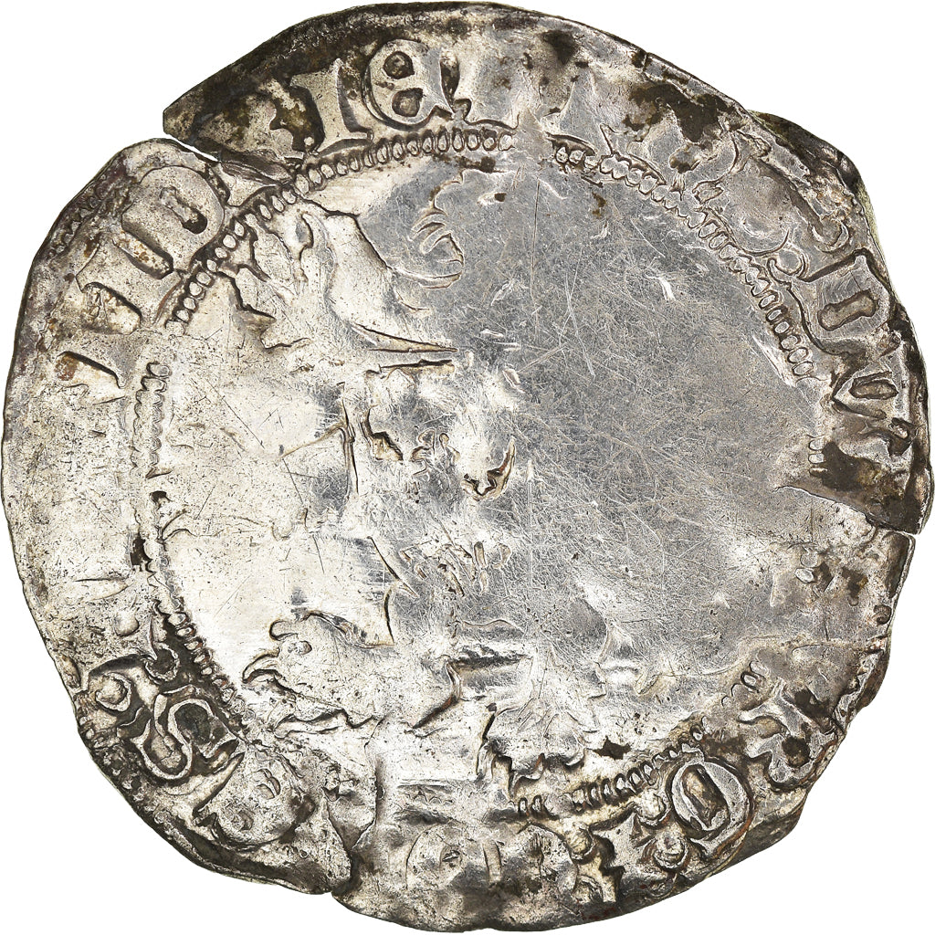 Coin, France, Flanders, Philippe le Bon, Double Gros, VF(30-35), Silver