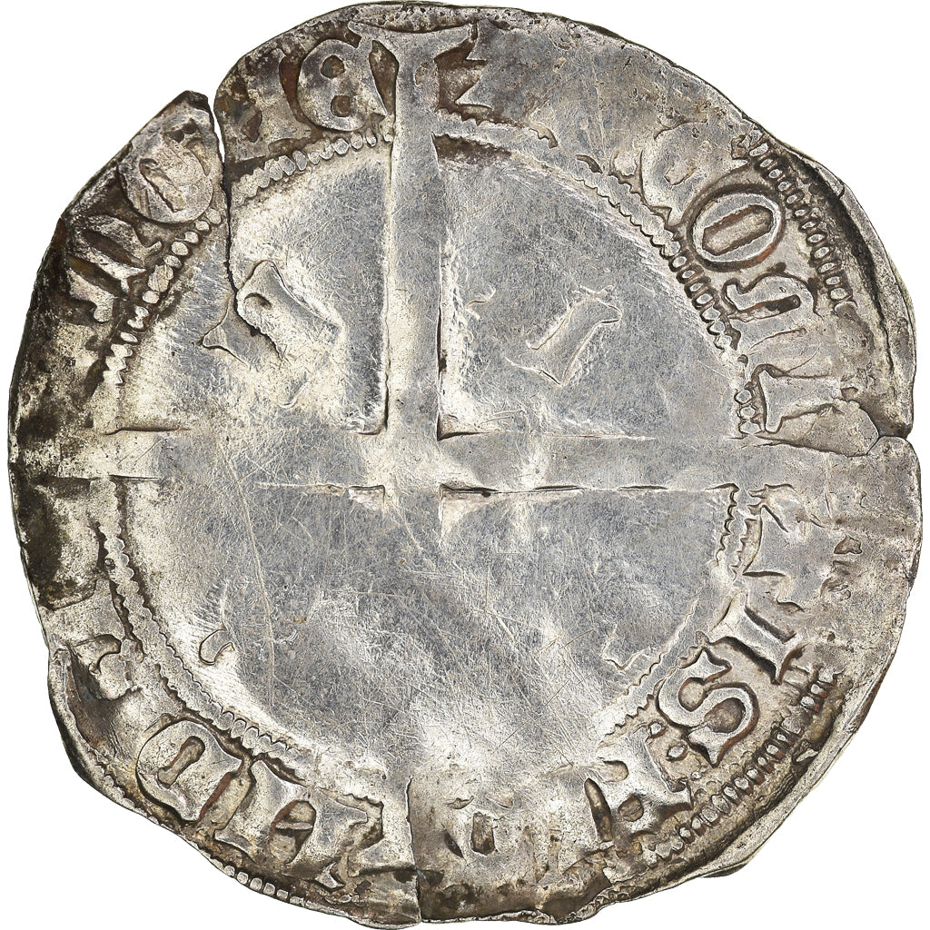 Coin, France, Flanders, Philippe le Bon, Double Gros, VF(30-35), Silver