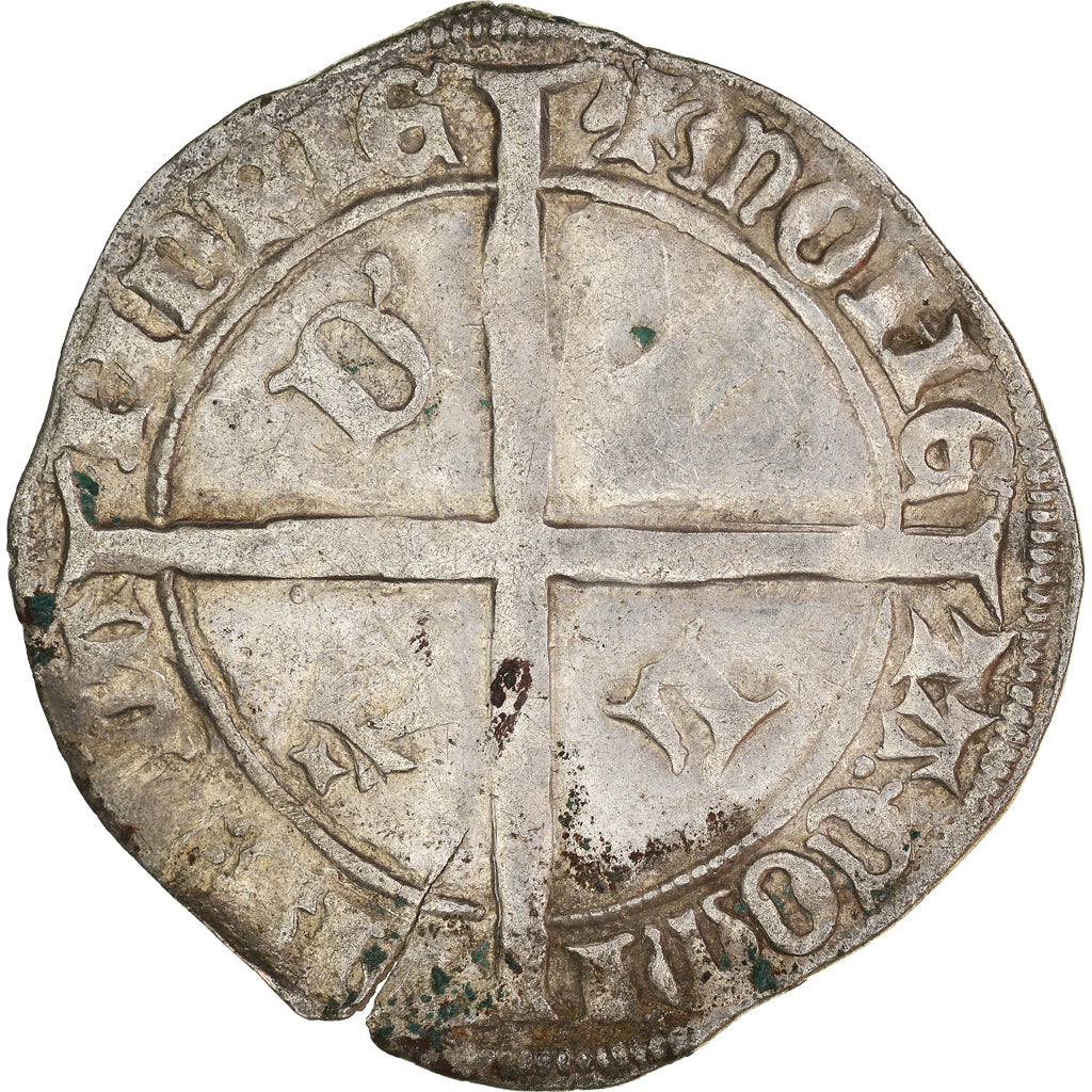 Coin, France, Flanders, Philippe le Bon, Double Gros, VF(30-35), Silver