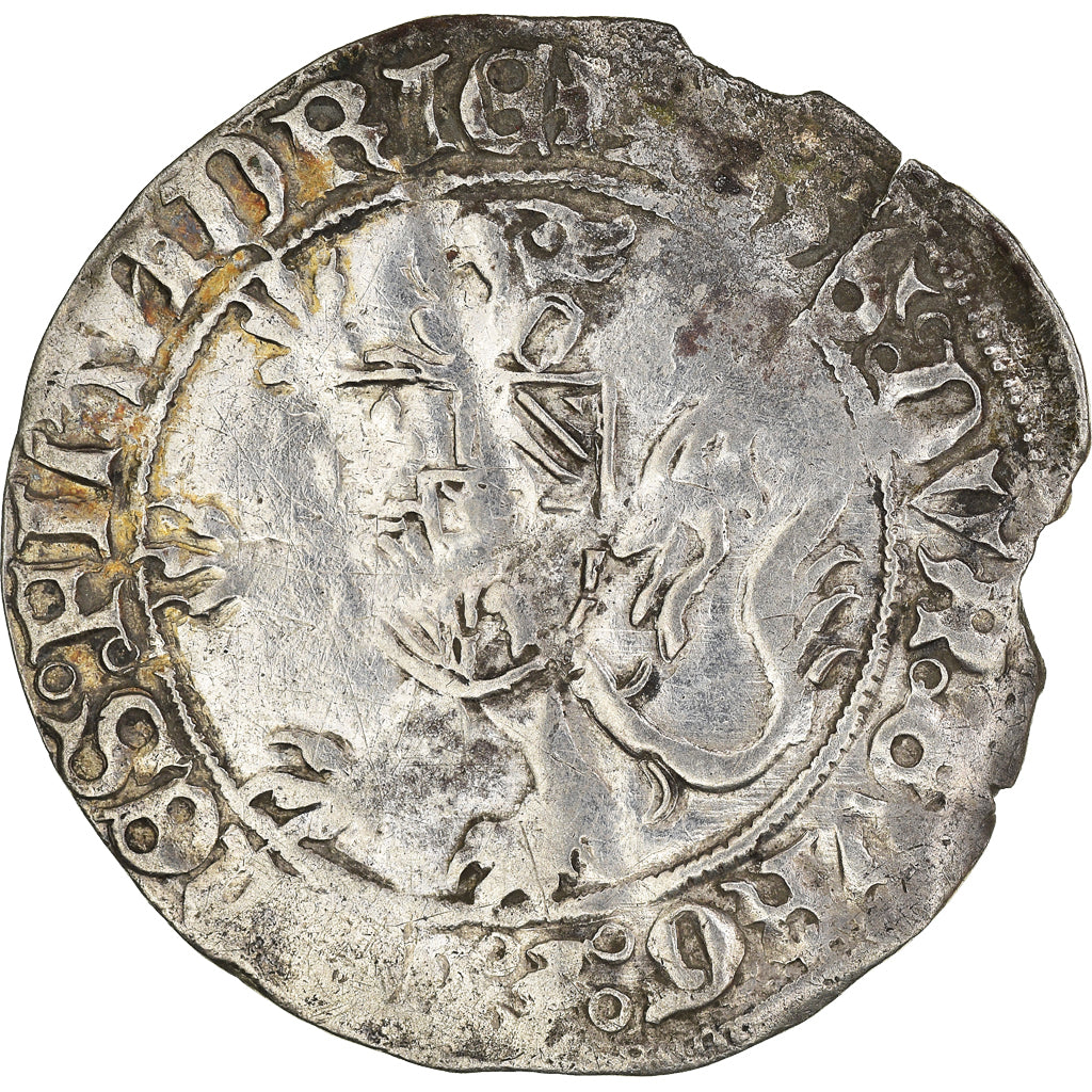 Monnaie, France, Flandre, Philippe le Bon, Double Gros, TB+, Argent
