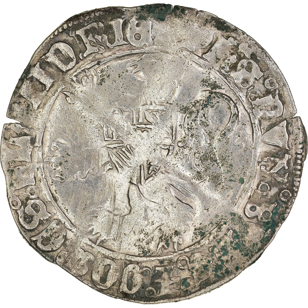 Coin, France, Flanders, Philippe le Bon, Double Gros, VF(20-25), Silver