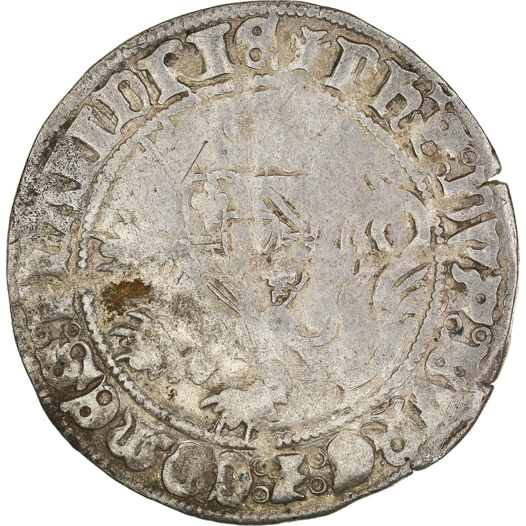 Coin, France, Flanders, Philippe le Bon, Double Gros, VF(20-25), Silver