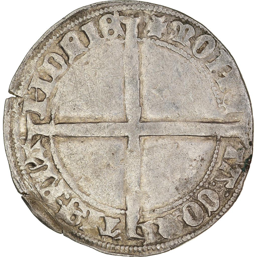 Coin, France, Flanders, Philippe le Bon, Double Gros, VF(20-25), Silver