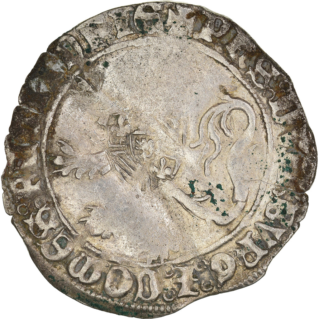 Monnaie, France, Flandre, Philippe le Bon, Double Gros, TB, Argent, Boudeau:2260