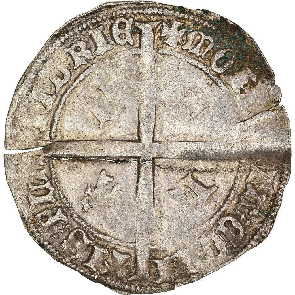 Coin, France, Flanders, Philippe le Bon, Double Gros, VF(20-25), Silver