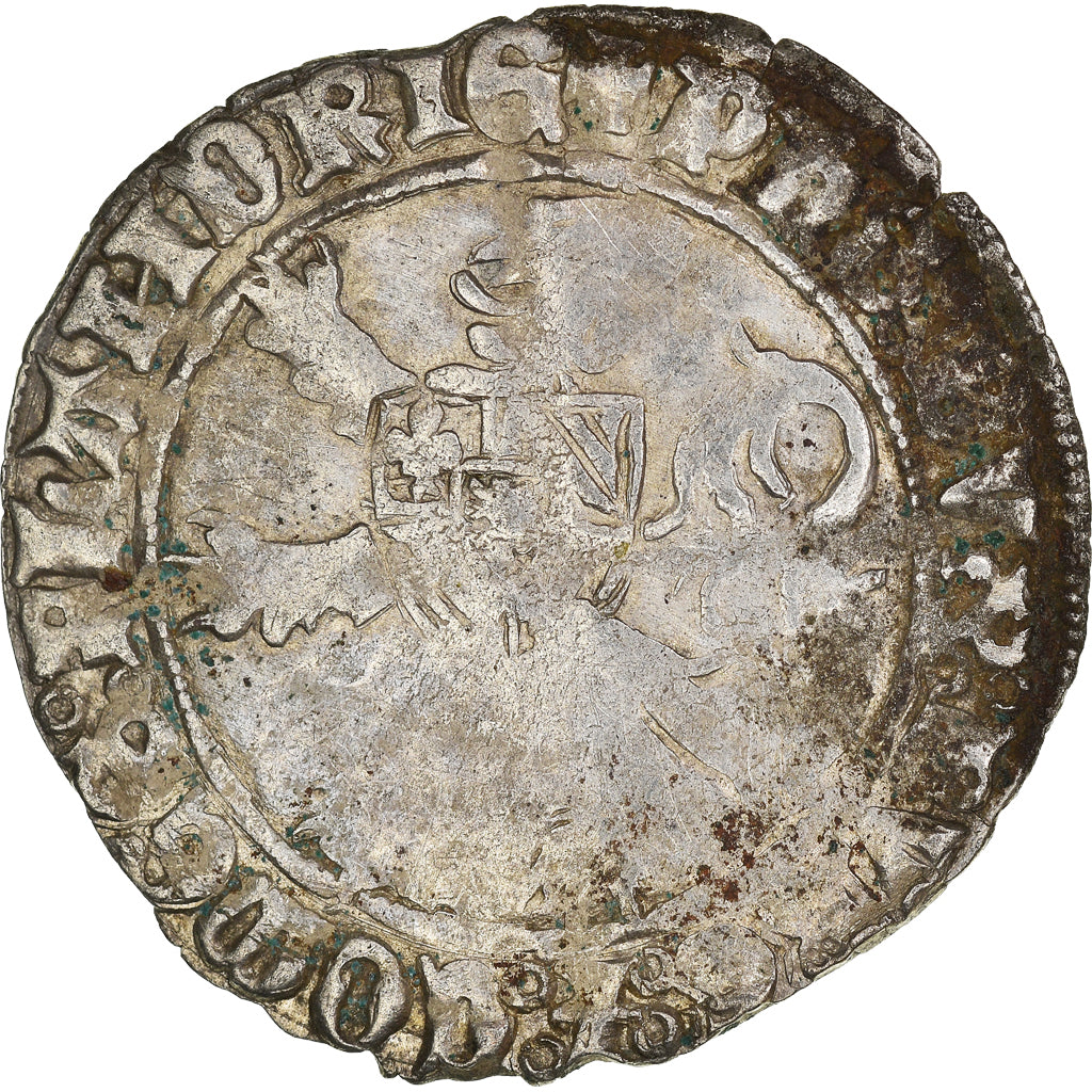 Coin, France, Flanders, Philippe le Bon, Double Gros, VF(20-25), Silver