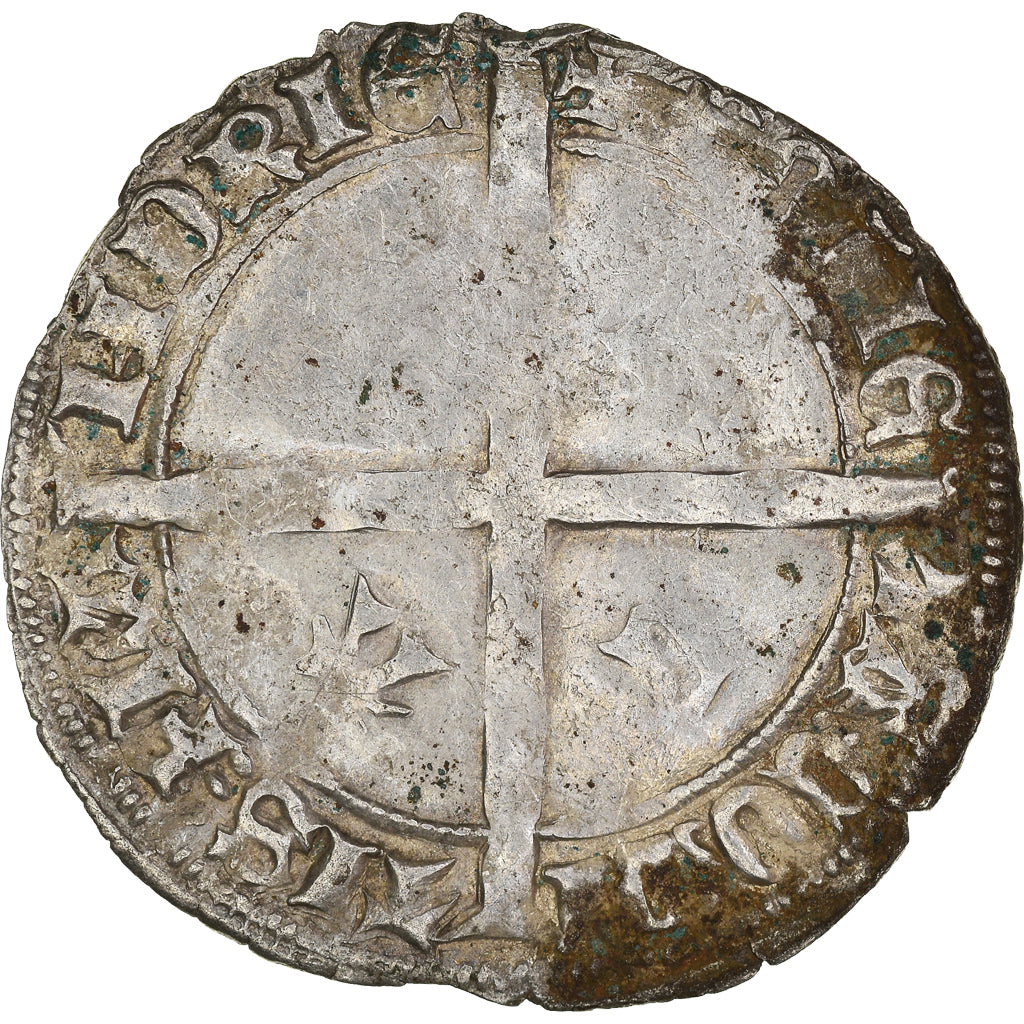 Coin, France, Flanders, Philippe le Bon, Double Gros, VF(20-25), Silver