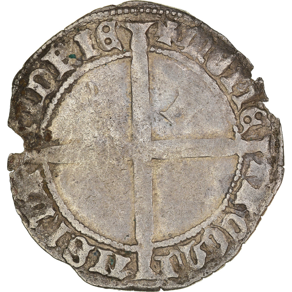 Coin, France, Flanders, Philippe le Bon, Double Gros, VF(20-25), Silver