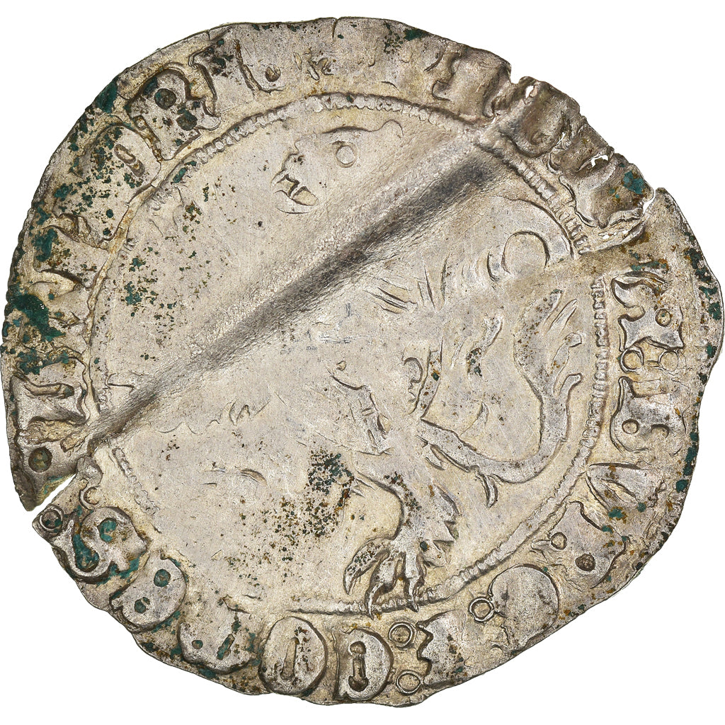 Coin, France, Flanders, Philippe le Bon, Double Gros, VF(20-25), Silver