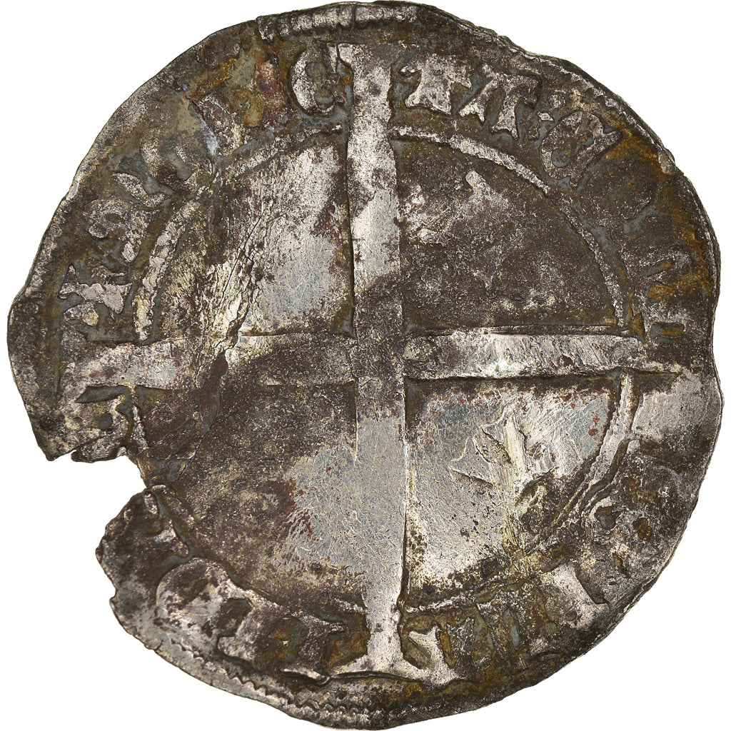 Coin, France, Flanders, Philippe le Bon, Double Gros, VF(20-25), Silver