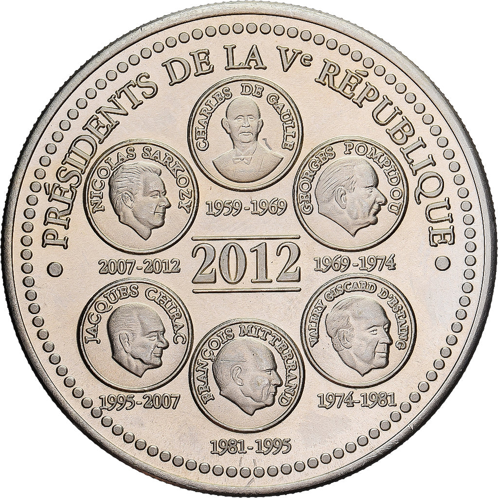Francja, Medal, Présidents de la Vème République, Elysée, Polityka