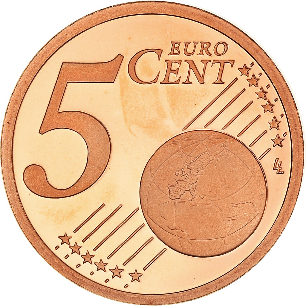 Frankrijk, 5 Euro Cent, 2008, Paris, BE, FDC, Copper Plated Steel, KM:1284