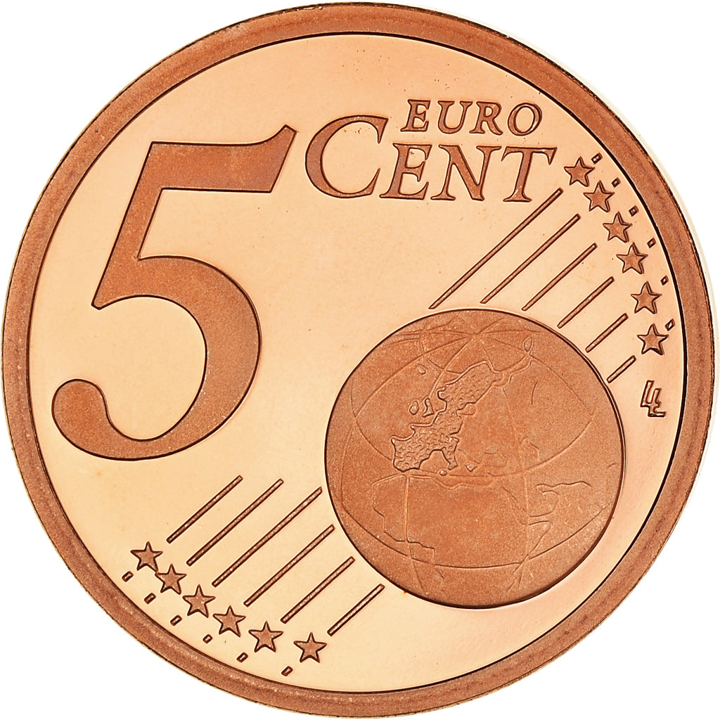 Frankrijk, 5 Euro Cent, 2008, Paris, Proof / BE, FDC, Copper Plated Steel