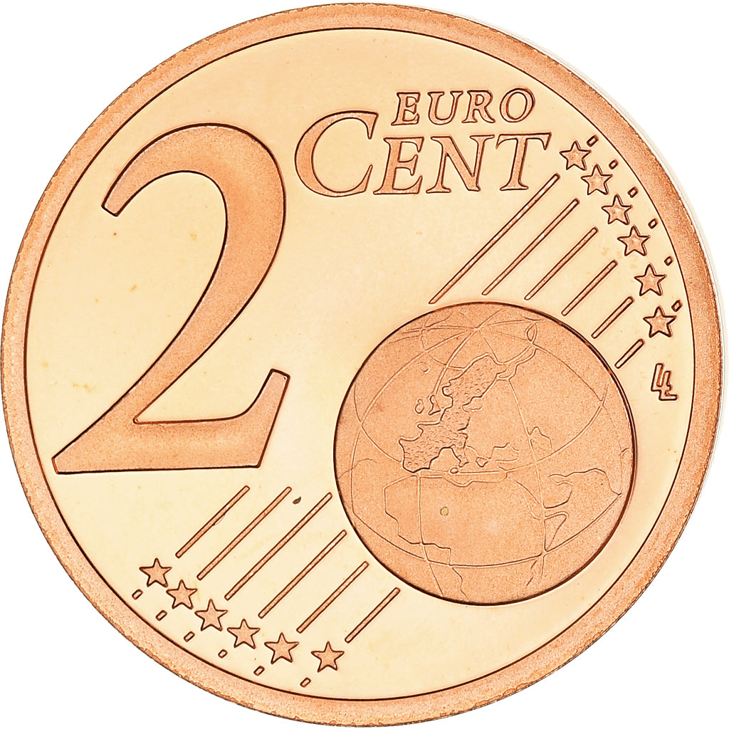 Francia, 2 Euro Cent, 2008, Paris, BE, FDC, Cobre chapado en acero, KM:1283