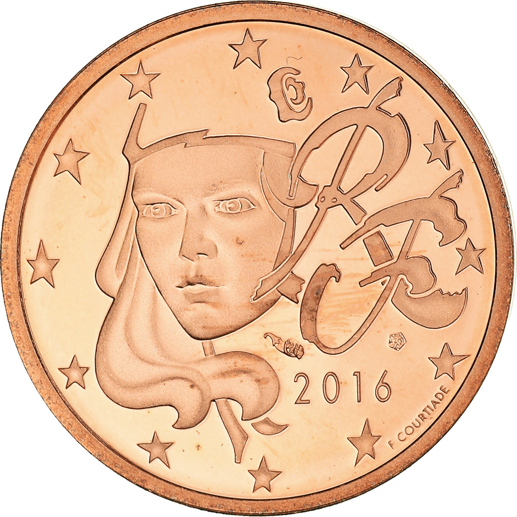 France, 2 Euro Cent, 2016, BE, FDC, Cuivre plaqué acier, KM:New