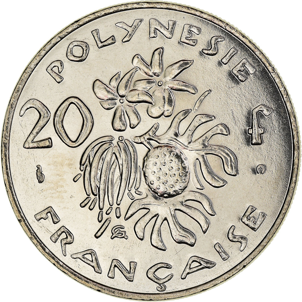 Coin, French Polynesia, 20 Francs, 2001, Paris, FDC, MS(65-70), Nickel, KM:9