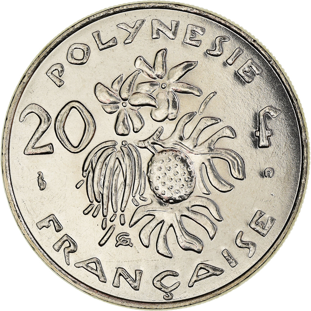 Coin, French Polynesia, 20 Francs, 2001, Paris, FDC, MS(65-70), Nickel, KM:9