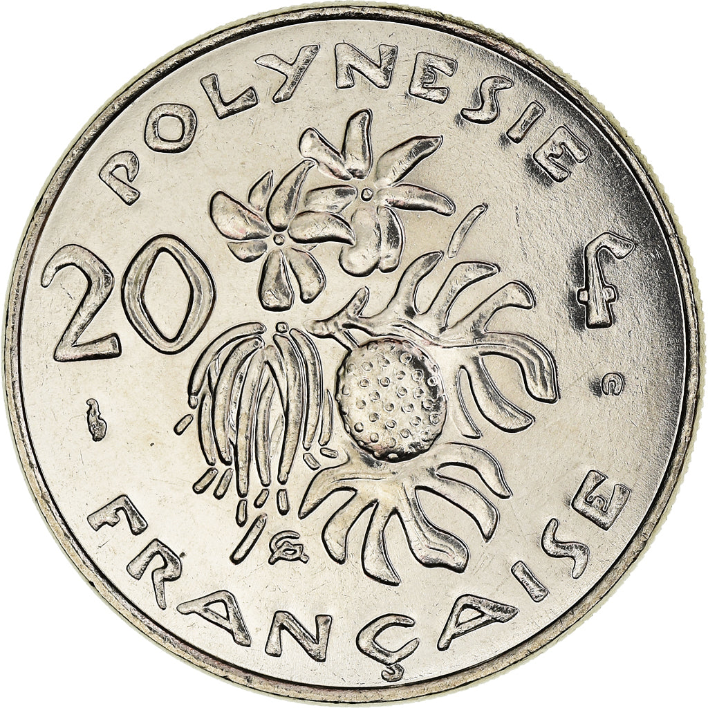 Coin, French Polynesia, 20 Francs, 2001, Paris, FDC, MS(65-70), Nickel, KM:9