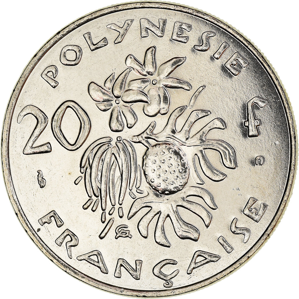 Coin, French Polynesia, 20 Francs, 2001, Paris, FDC, MS(65-70), Nickel, KM:9