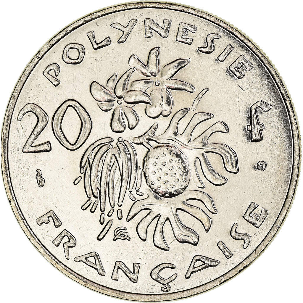 Coin, French Polynesia, 20 Francs, 2001, Paris, MS(65-70), Nickel, KM:9