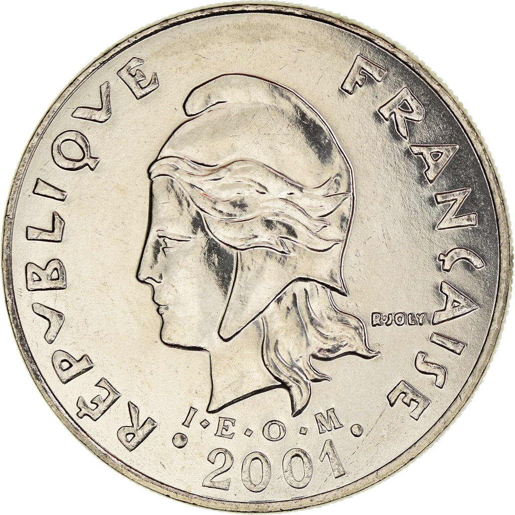 Coin, French Polynesia, 20 Francs, 2001, Paris, MS(65-70), Nickel, KM:9