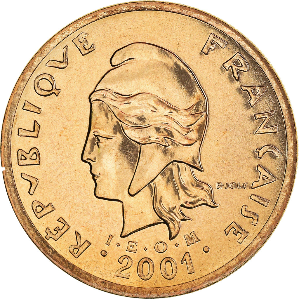 Coin, French Polynesia, 100 Francs, 2001, Paris, FDC, MS(65-70), Nickel-Bronze