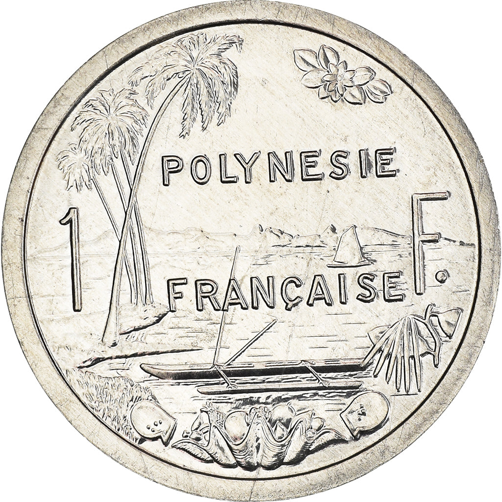 Coin, French Polynesia, Franc, 2001, Paris, FDC, MS(65-70), Aluminum, KM:11