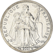 Coin, French Polynesia, Franc, 2001, Paris, FDC, MS(65-70), Aluminum, KM:11
