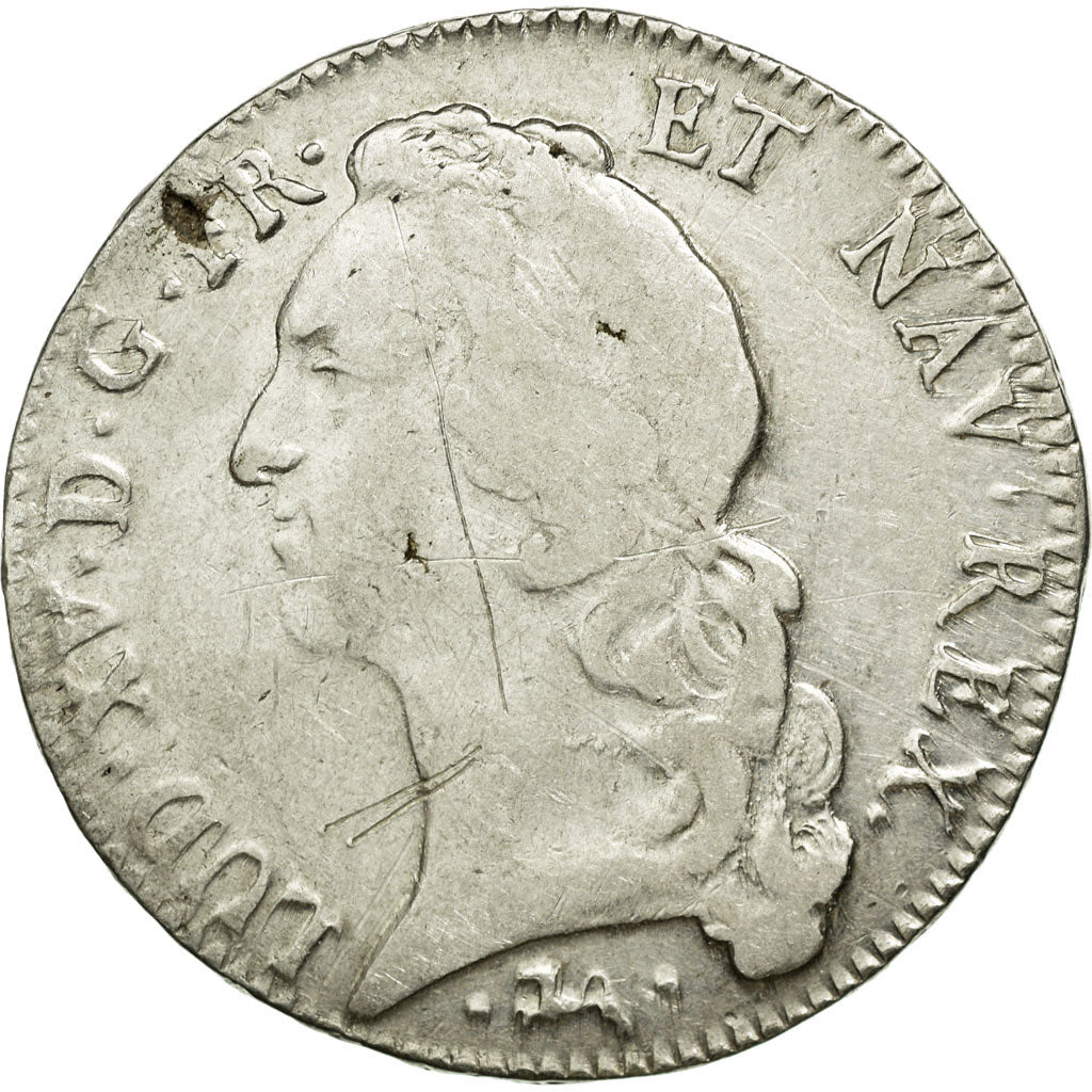Coin, France, Louis XV, Écu au bandeau, Ecu, 1746, Bayonne, VF(20-25), Silver