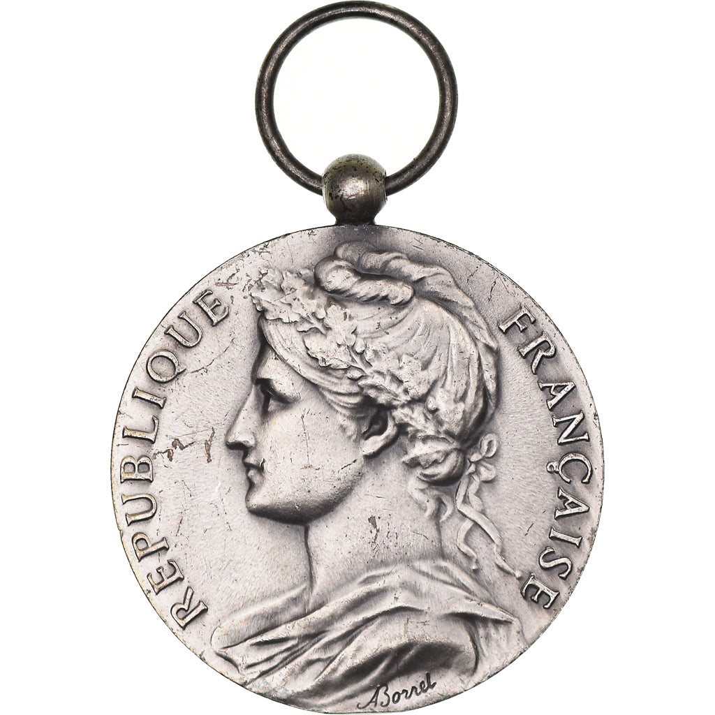 France, Médaille d'honneur du travail, Medal, 1976, Excellent Quality, Borrel