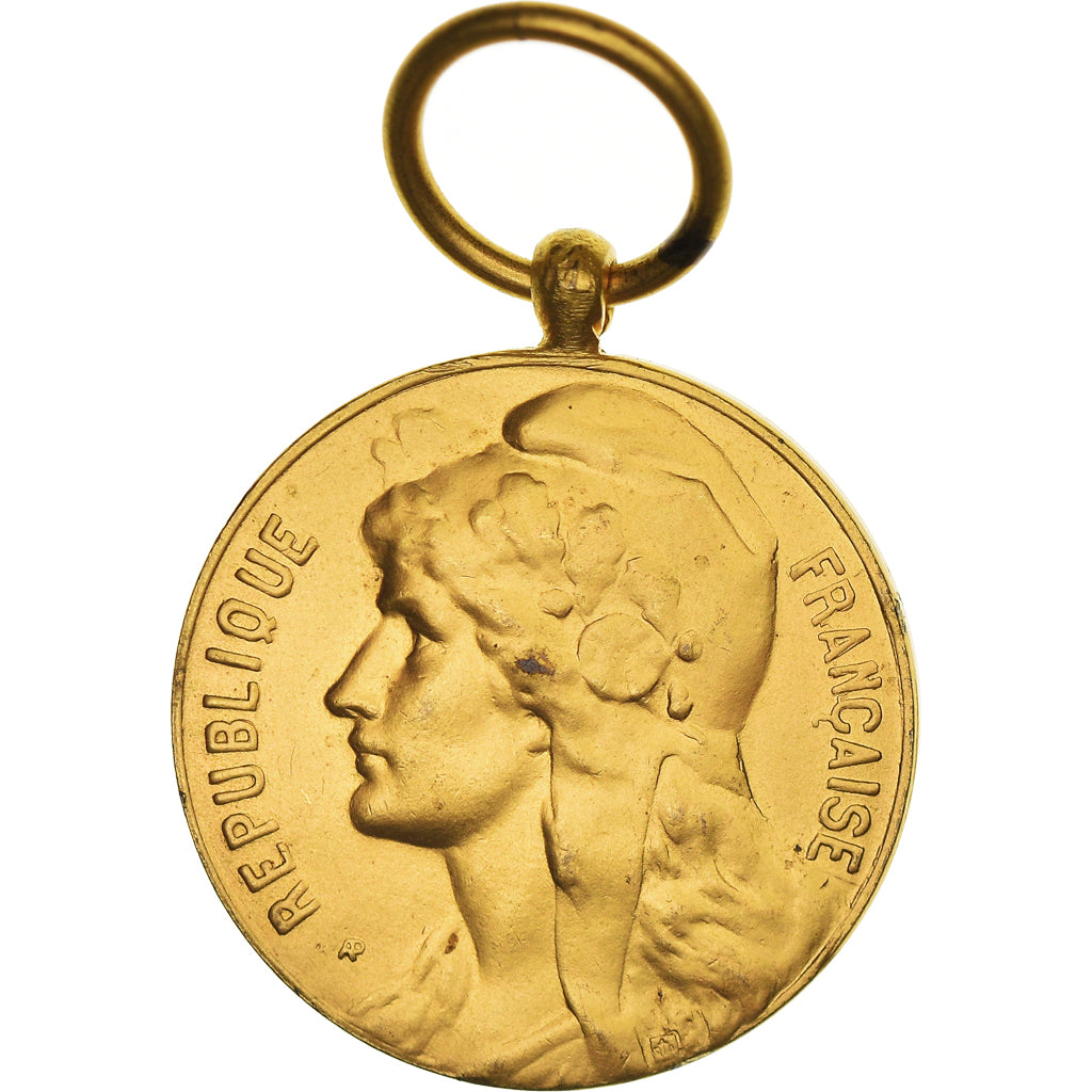 France, Mines, Industrie Travail Commerce, Medal, 1980, Excellent Quality, Gilt