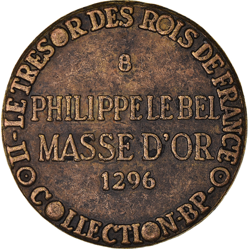 France, Jeton, Collection BP, Masse d'Or Philippe le Bel, History, SUP, Cuivre