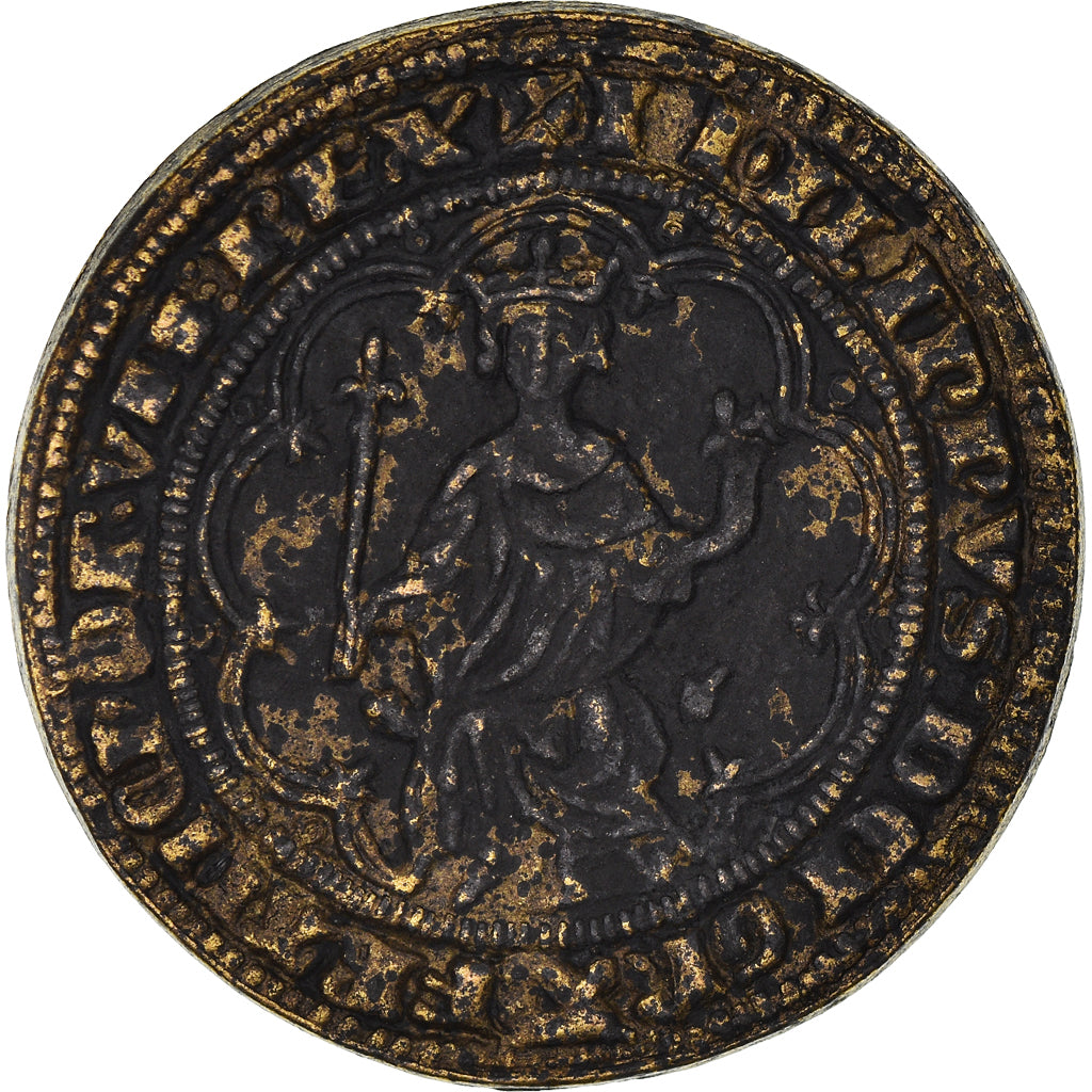 France, Jeton, Collection BP, Masse d'Or Philippe le Bel, History, TTB, Cuivre