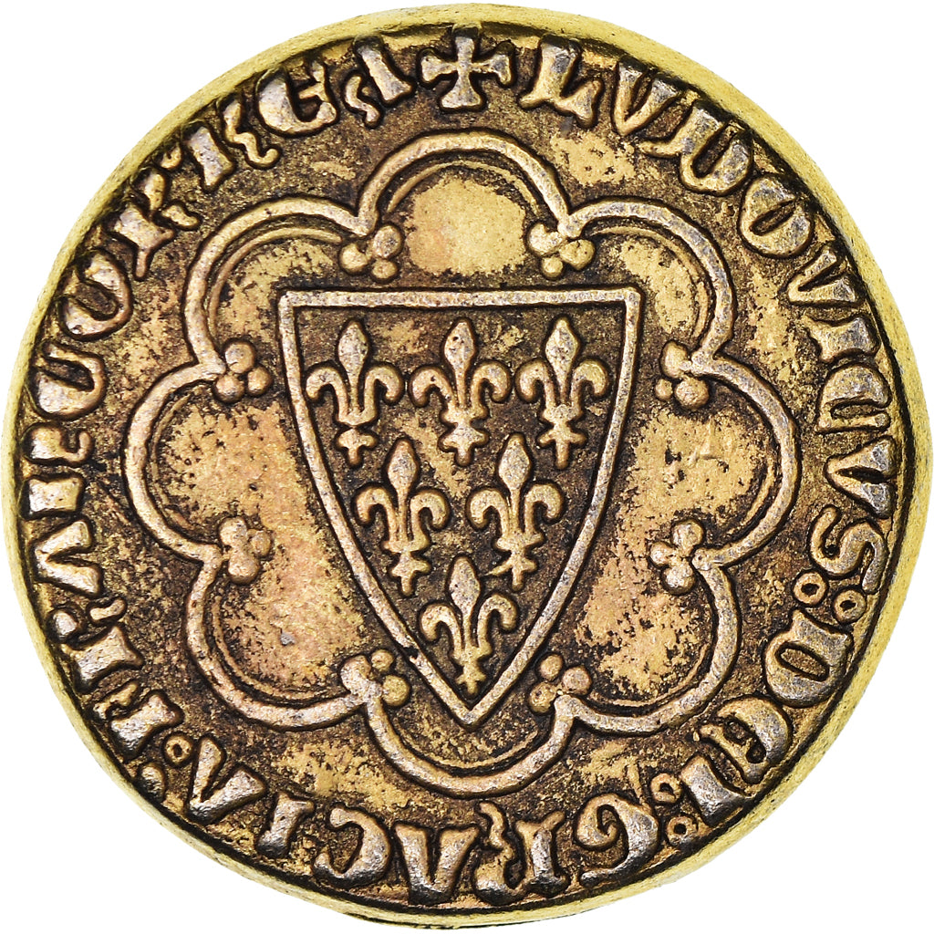 France, Jeton, Collection BP, Ecu d'Or Saint-Louis, History, SUP, Cuivre