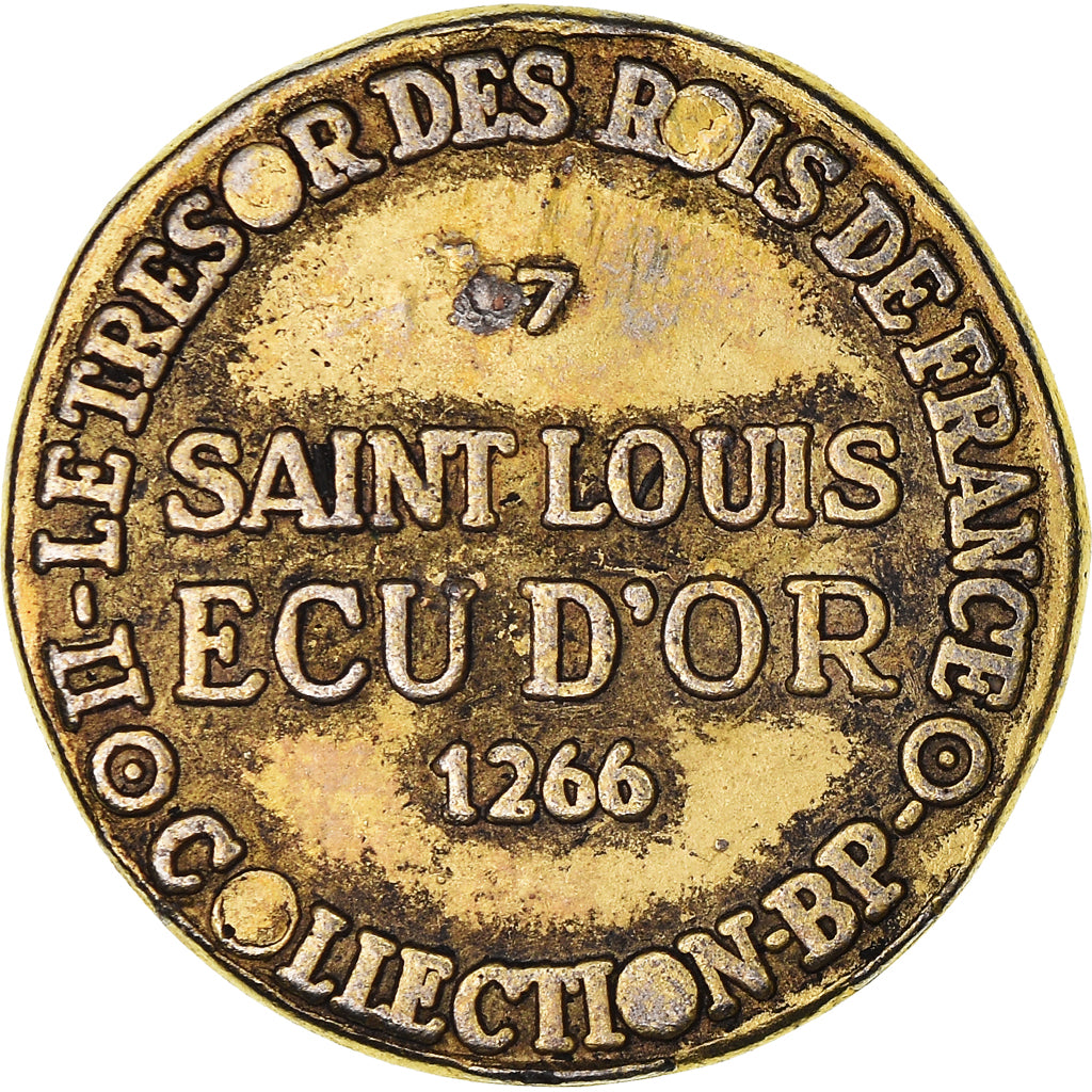 France, Jeton, Collection BP, Ecu d'Or Saint-Louis, History, SUP, Cuivre