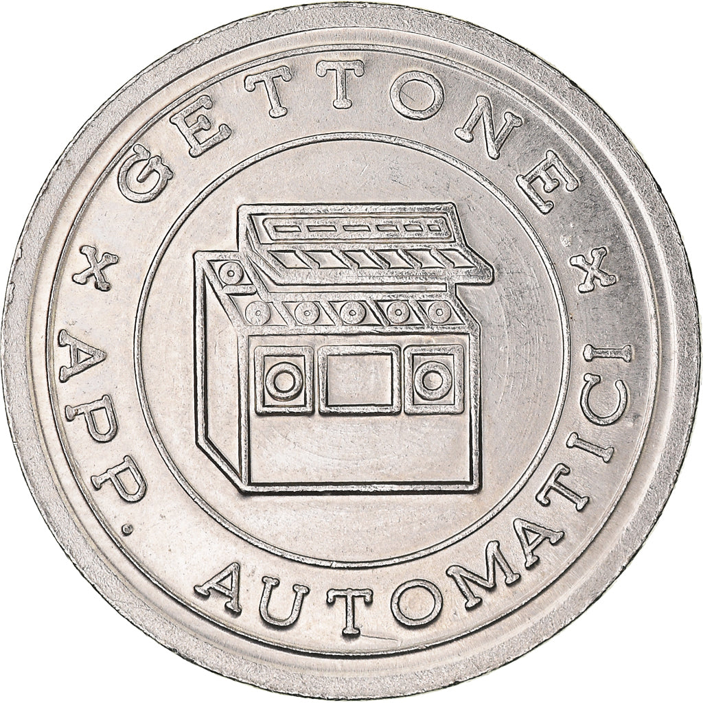 Italie, Jeton, Gettone per Juke Box, SUP, Métal