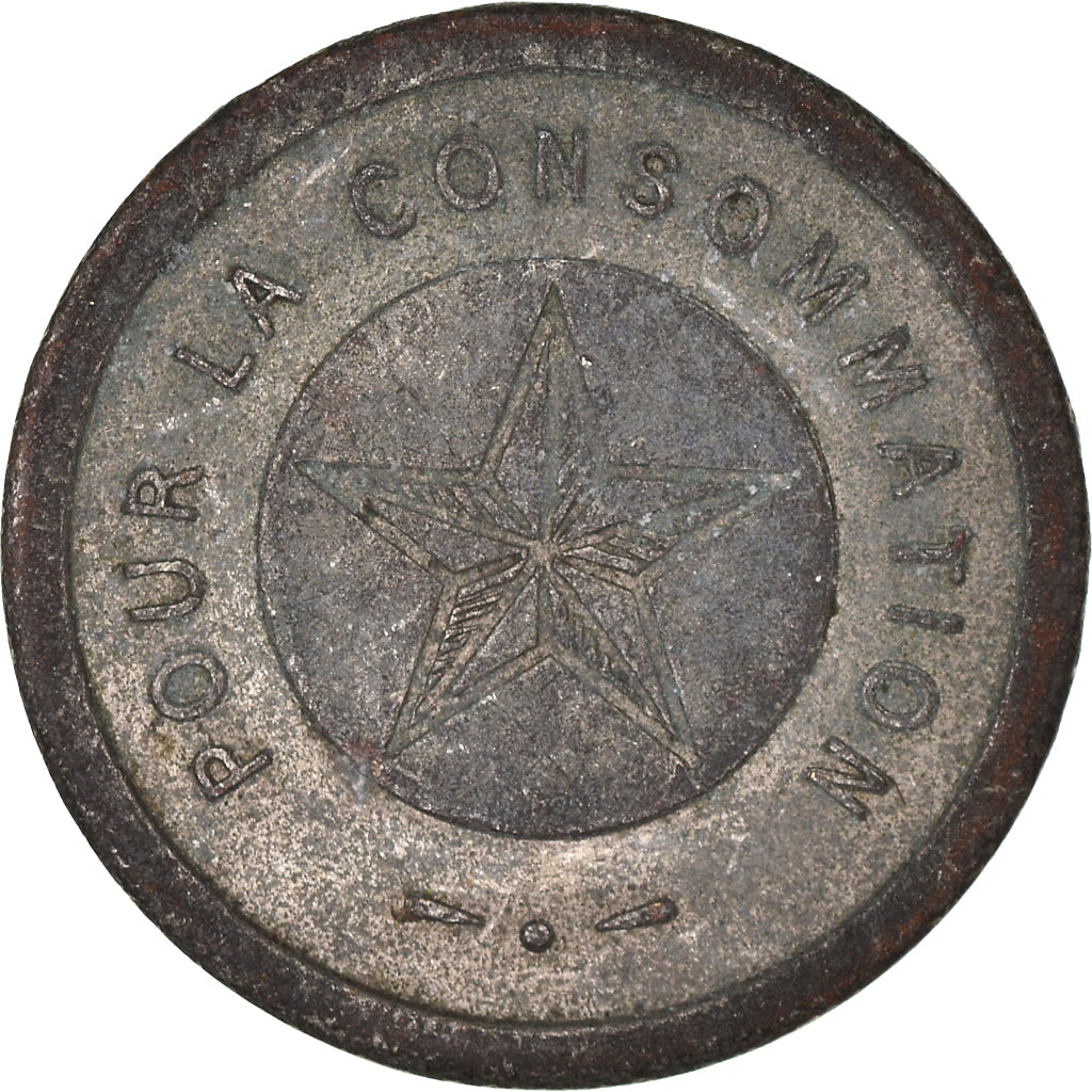 France, Token, Consommation, Omnium Automatic, Marseille, EF(40-45), Métal