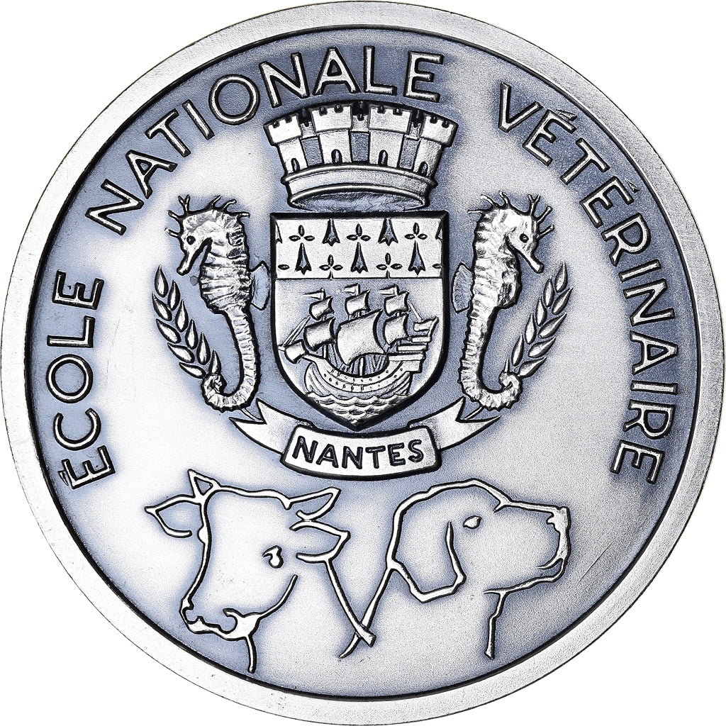 France, Medal, Ecole Nationale Vétérinaire, Nantes, Philippe Vasseur, 1996