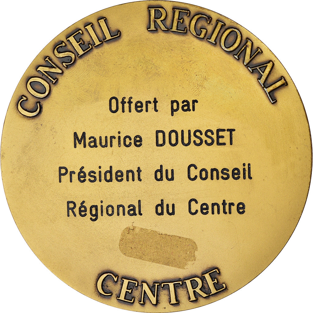 France, Medal, Conseil Régional du Centre, Politics, Pichard, AU(55-58), Bronze