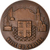 Francja, Medal, Ville du Croisic, Geografia, 1981, Lemaire, MS(63), Brązowy