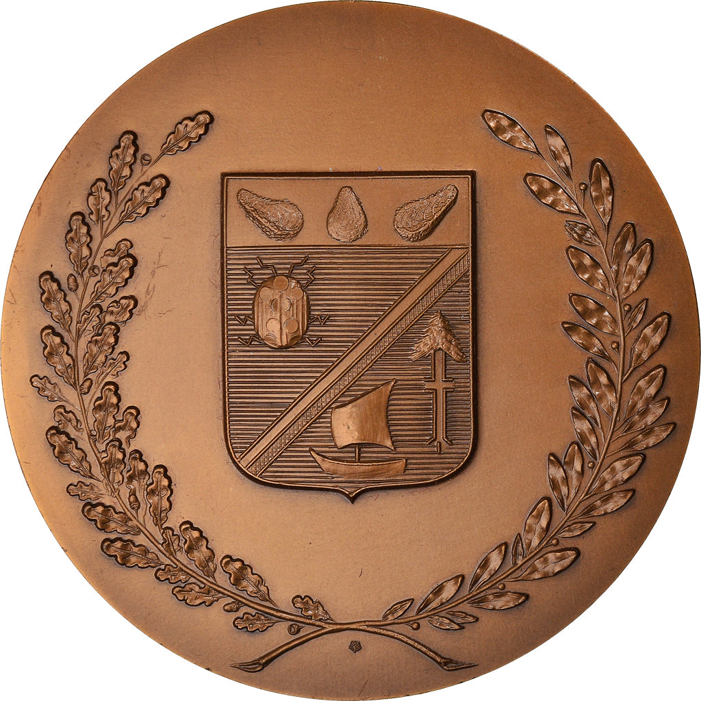 Francja, Medal, Ville de Gujan-Mestras, Geografia, 1987, AU(55-58), Brązowy