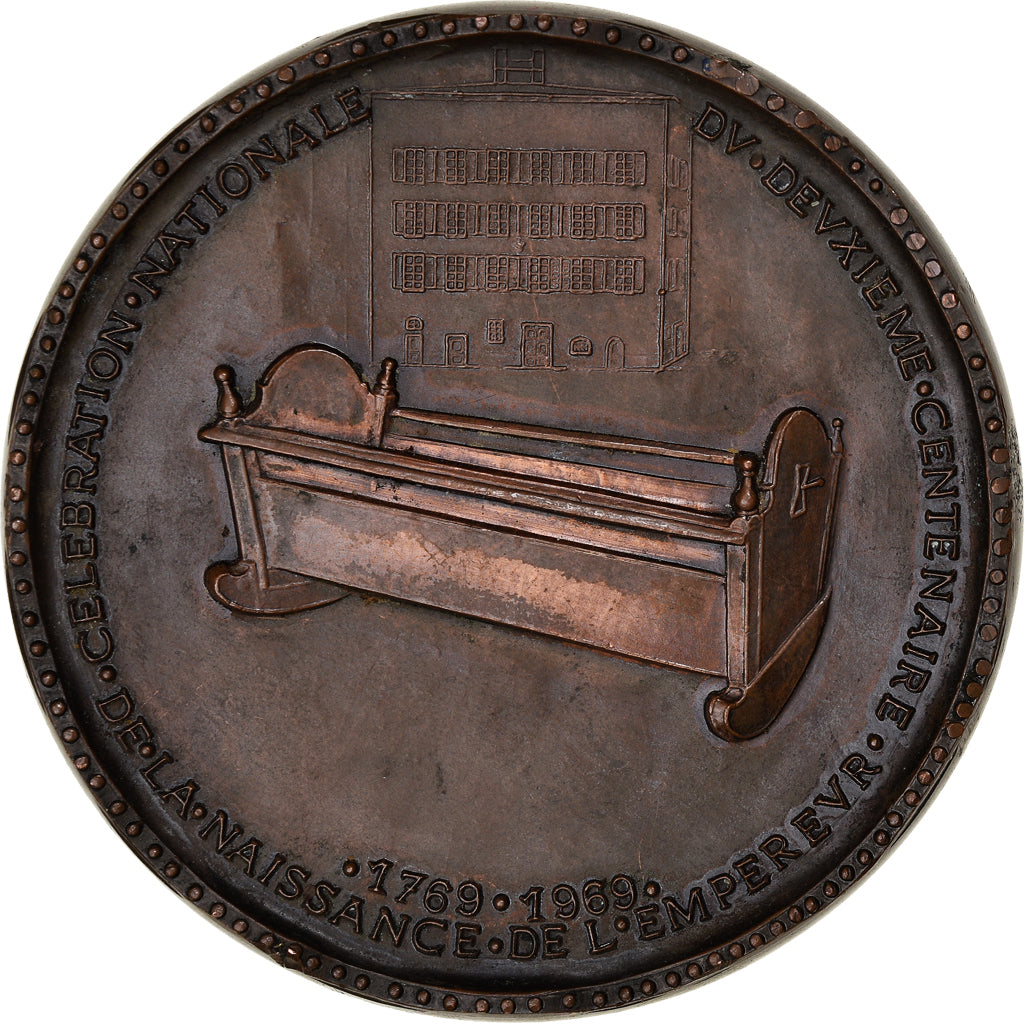 France, Médaille, Bicentenaire de la Naissance de Napoléon Ier, 1969, Cuivre